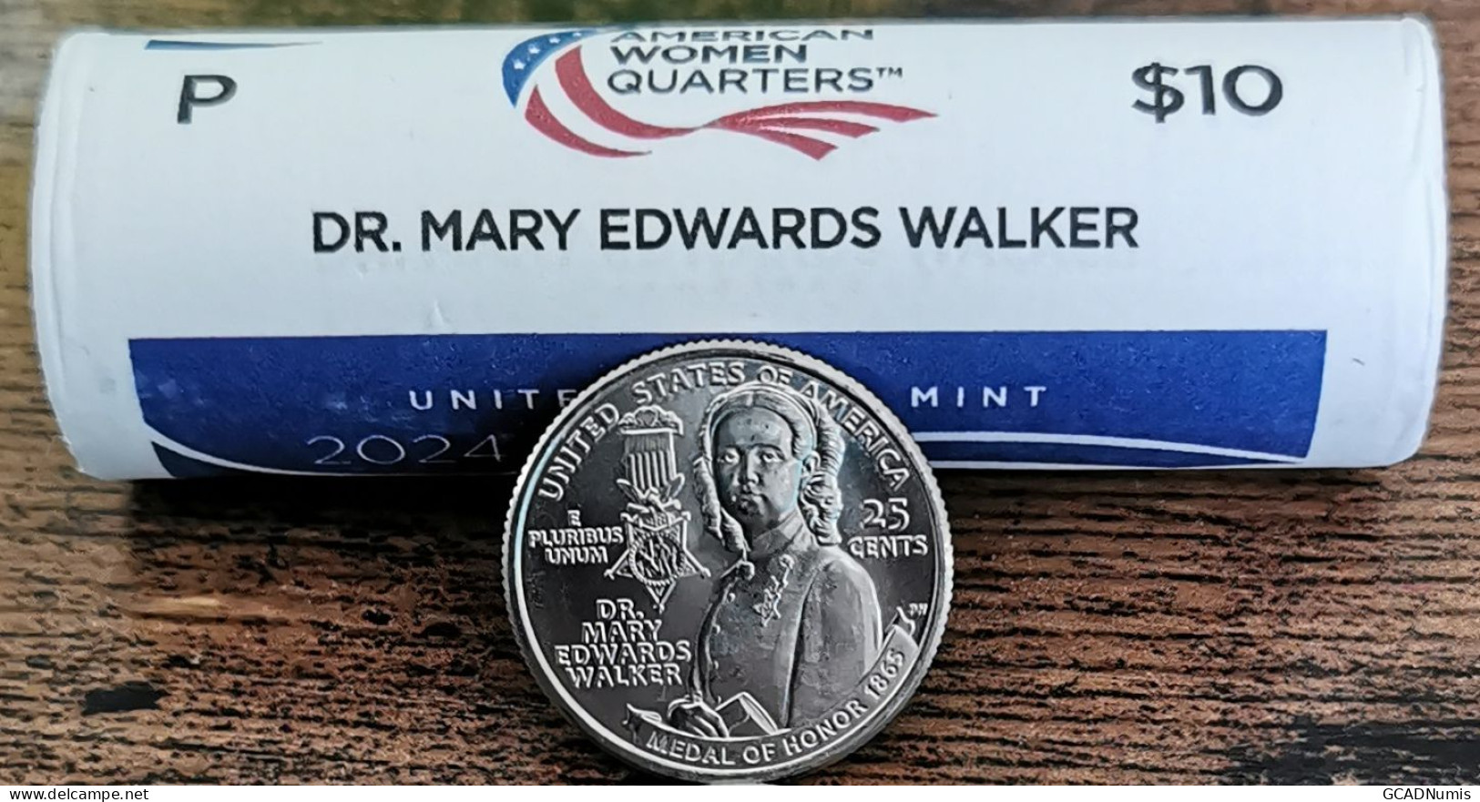 Quarter Dollar USA Dr Mary Edwards Walker - 2024 P - LIBERTY - American Woman - Unclassified