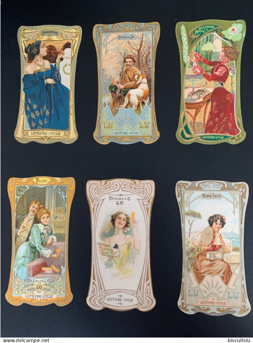 Lefèvre Utile - Lot De 10 Chromos De La Série Osselets - Art Nouveau - Lu