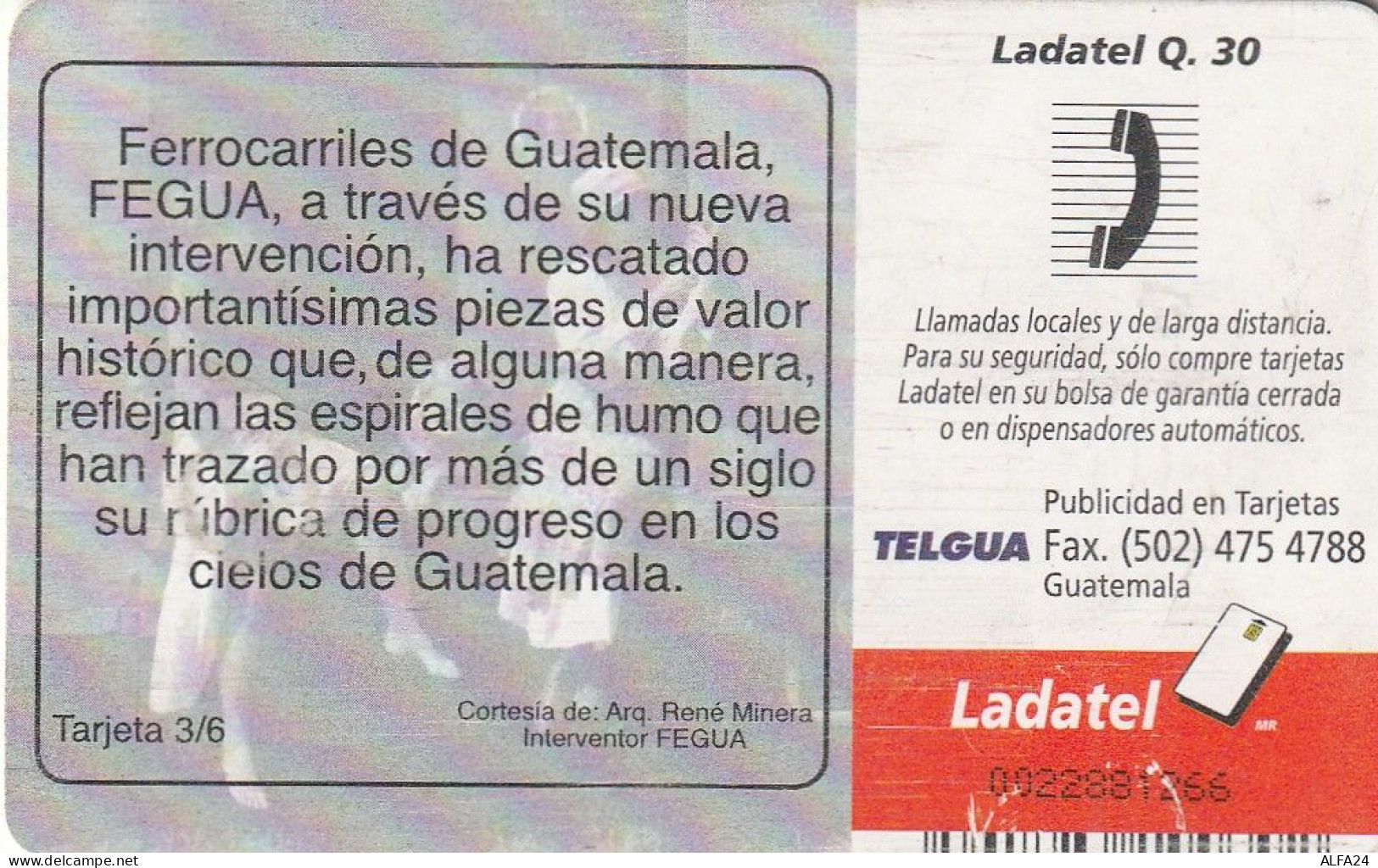 PHONE CARD GUATEMALA  (E13.21.1 - Guatemala