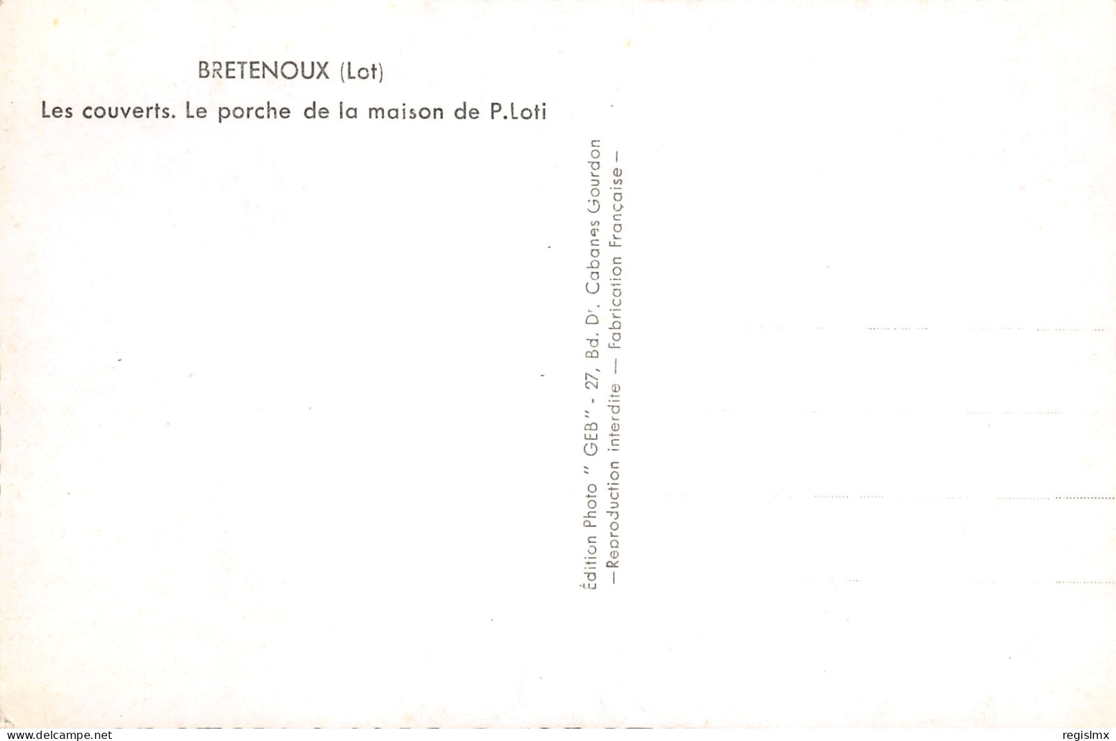 46-BRETENOUX-N°T278-A/0201 - Bretenoux