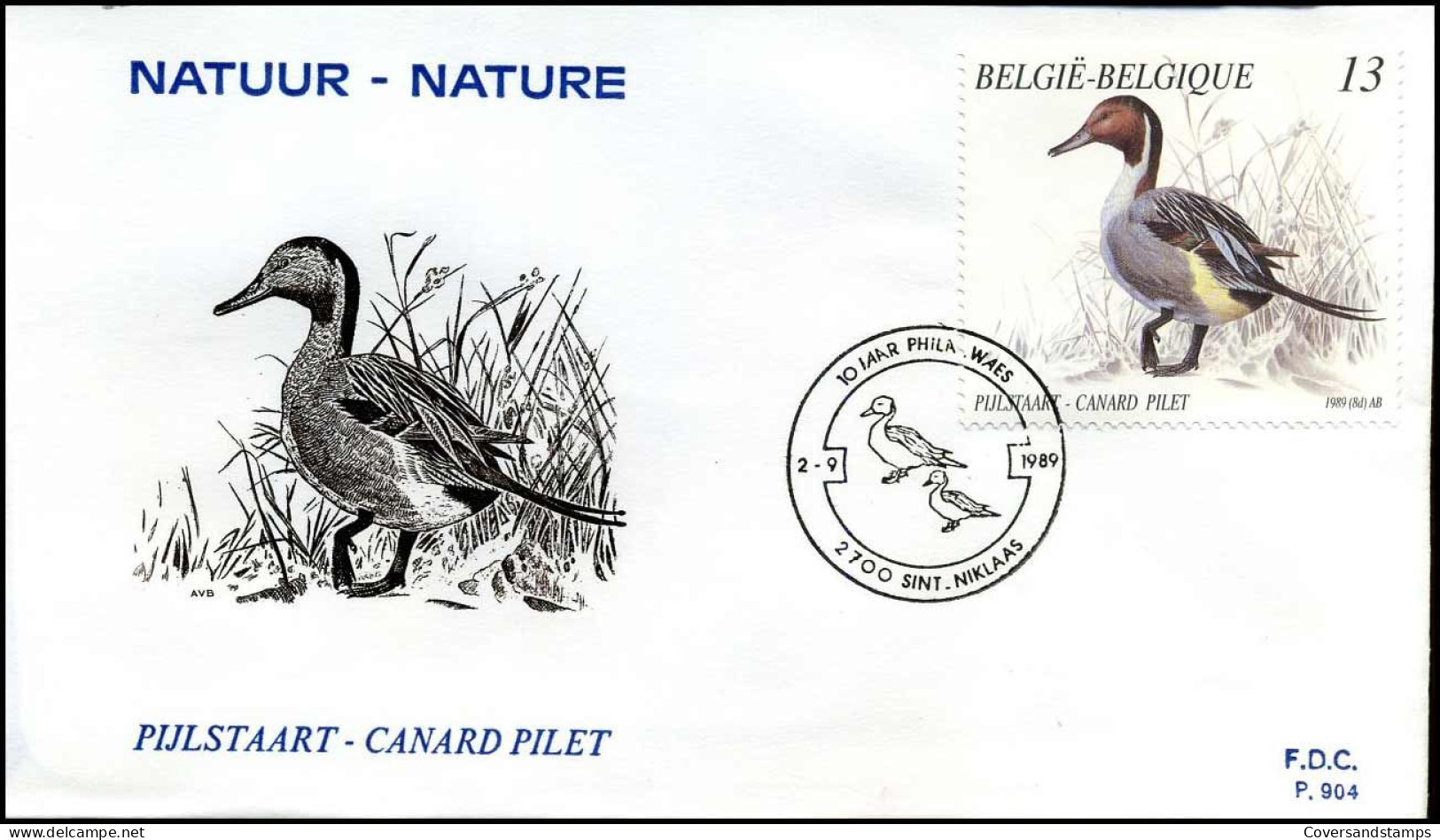 FDC 2332/35 - Natuur, Eenden - 1981-1990