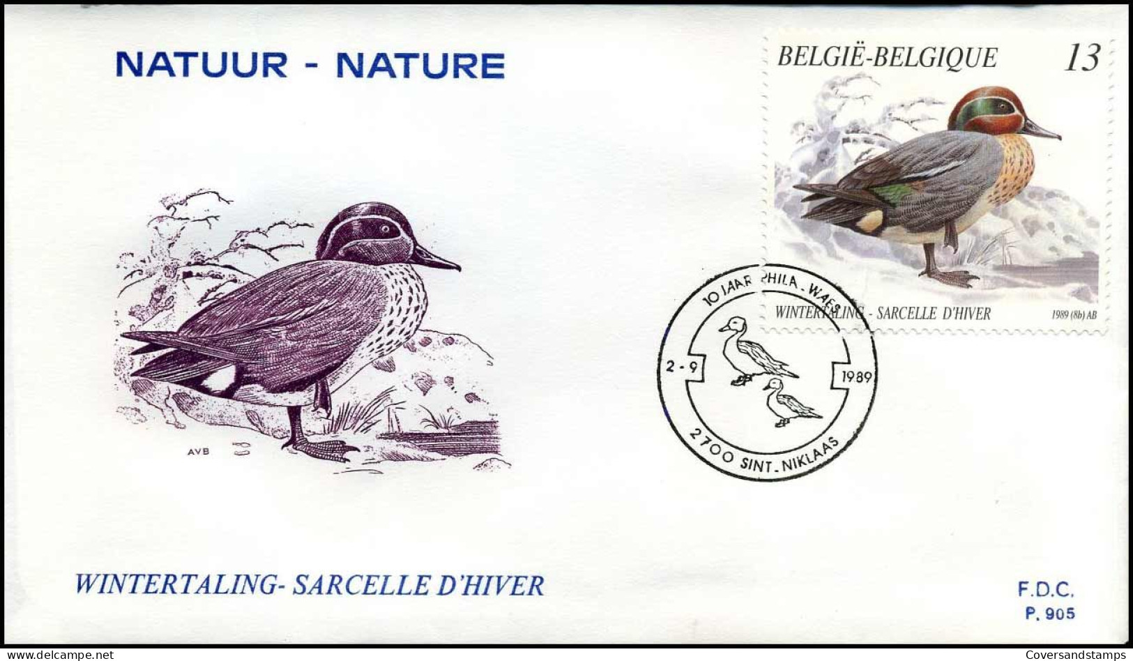 FDC 2332/35 - Natuur, Eenden - 1981-1990
