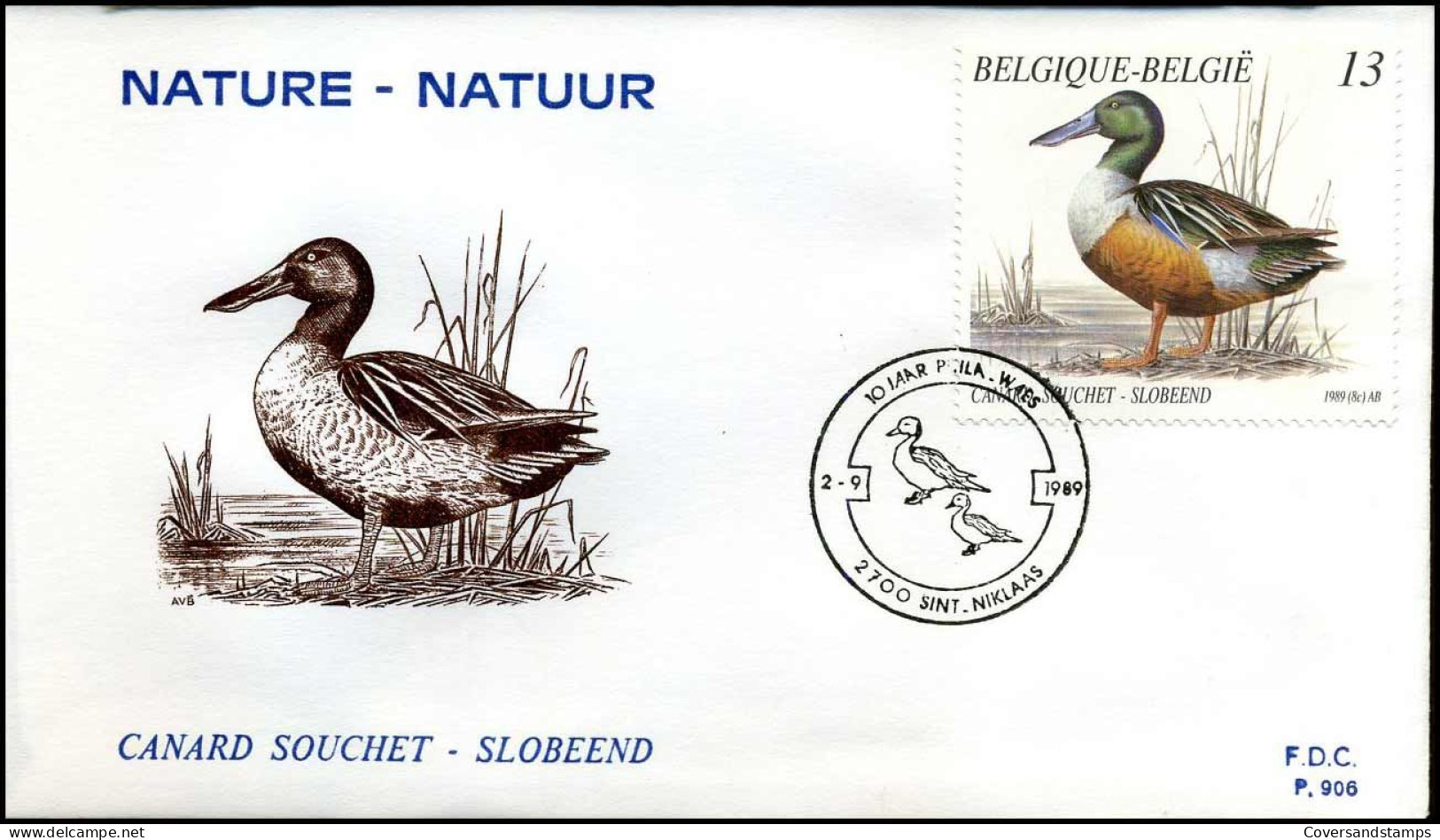 FDC 2332/35 - Natuur, Eenden - 1981-1990
