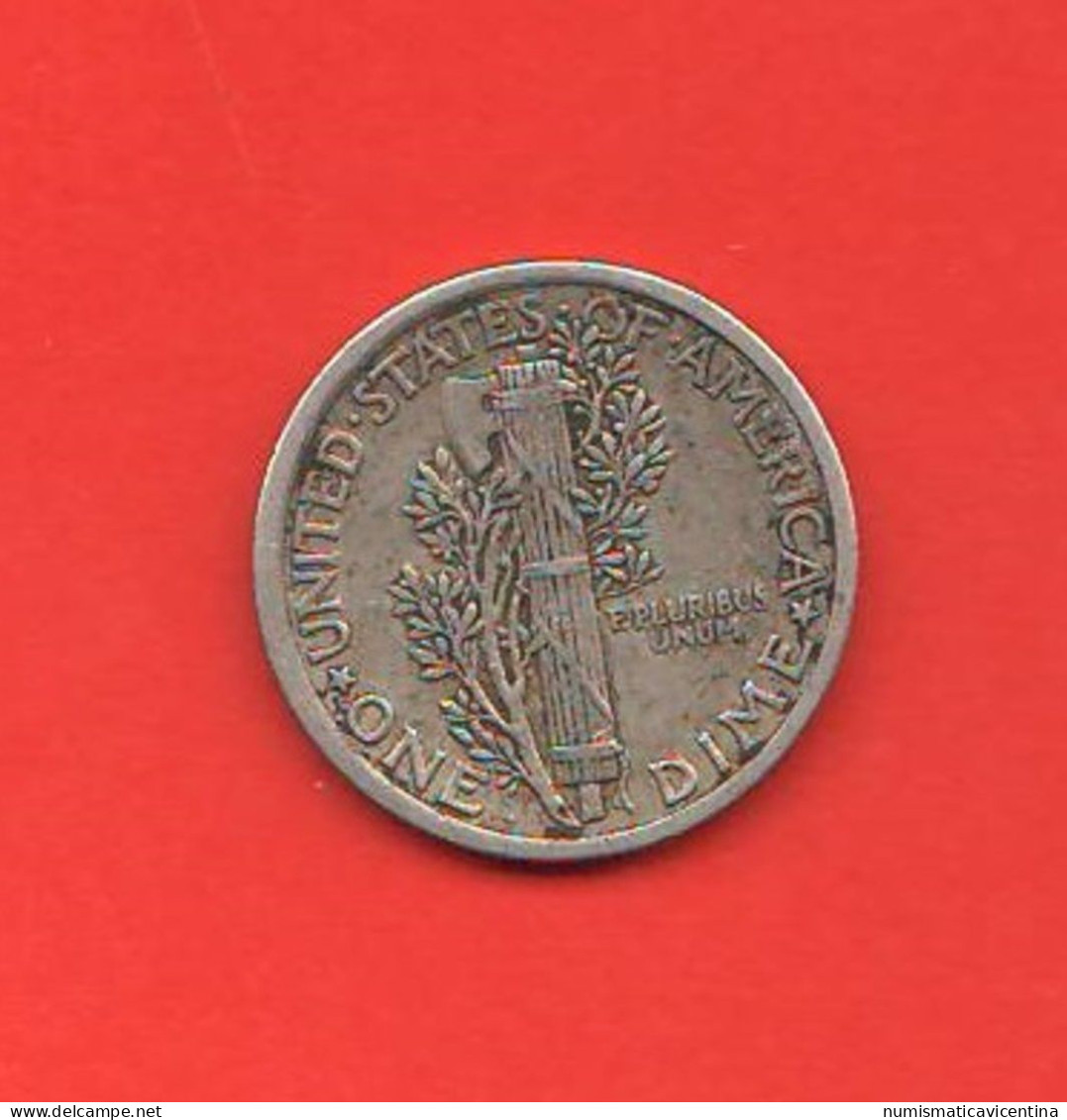 America Dime 1916 USA Mercury First Year Mercurio - 1916-1945: Mercury (Mercure)