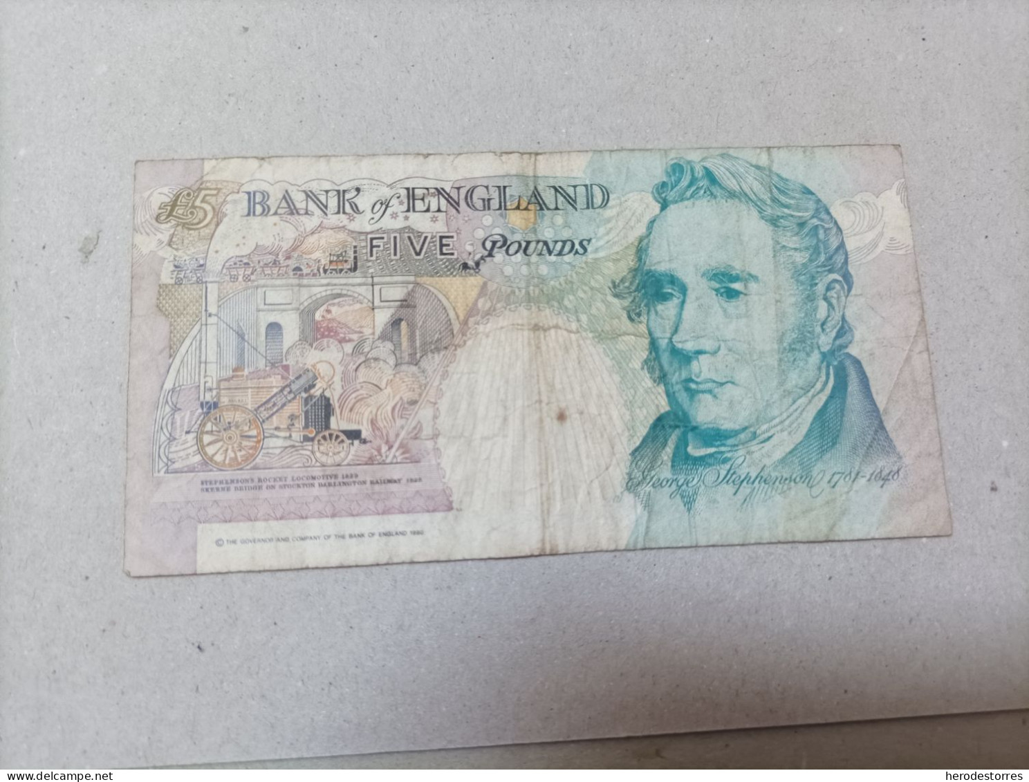 Billete Inglaterra, 5 Libras, Año 1999 - 5 Pounds