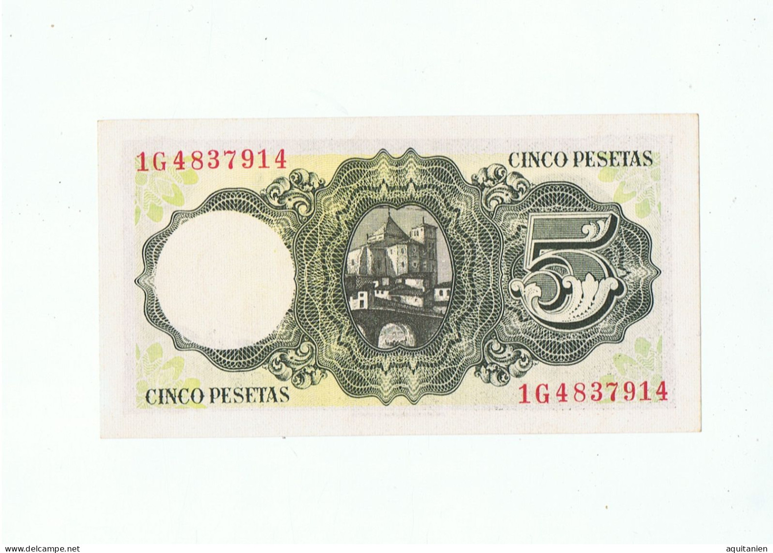 Cinq Pesetas-1951 - 5 Pesetas