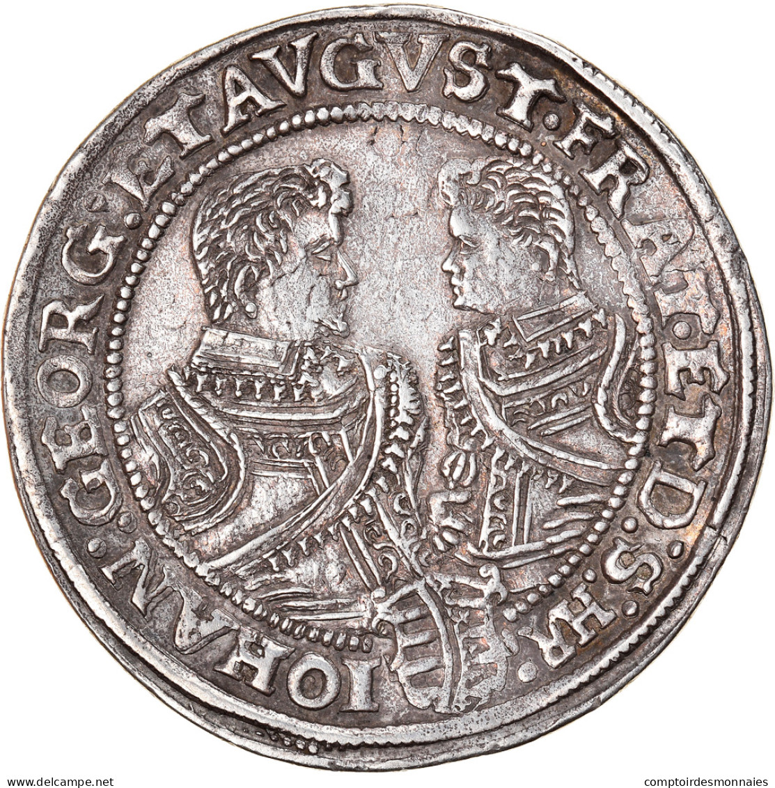 Monnaie, Etats Allemands, SAXONY-ALBERTINE, Christian II, Johann Georg I And - Taler En Doppeltaler