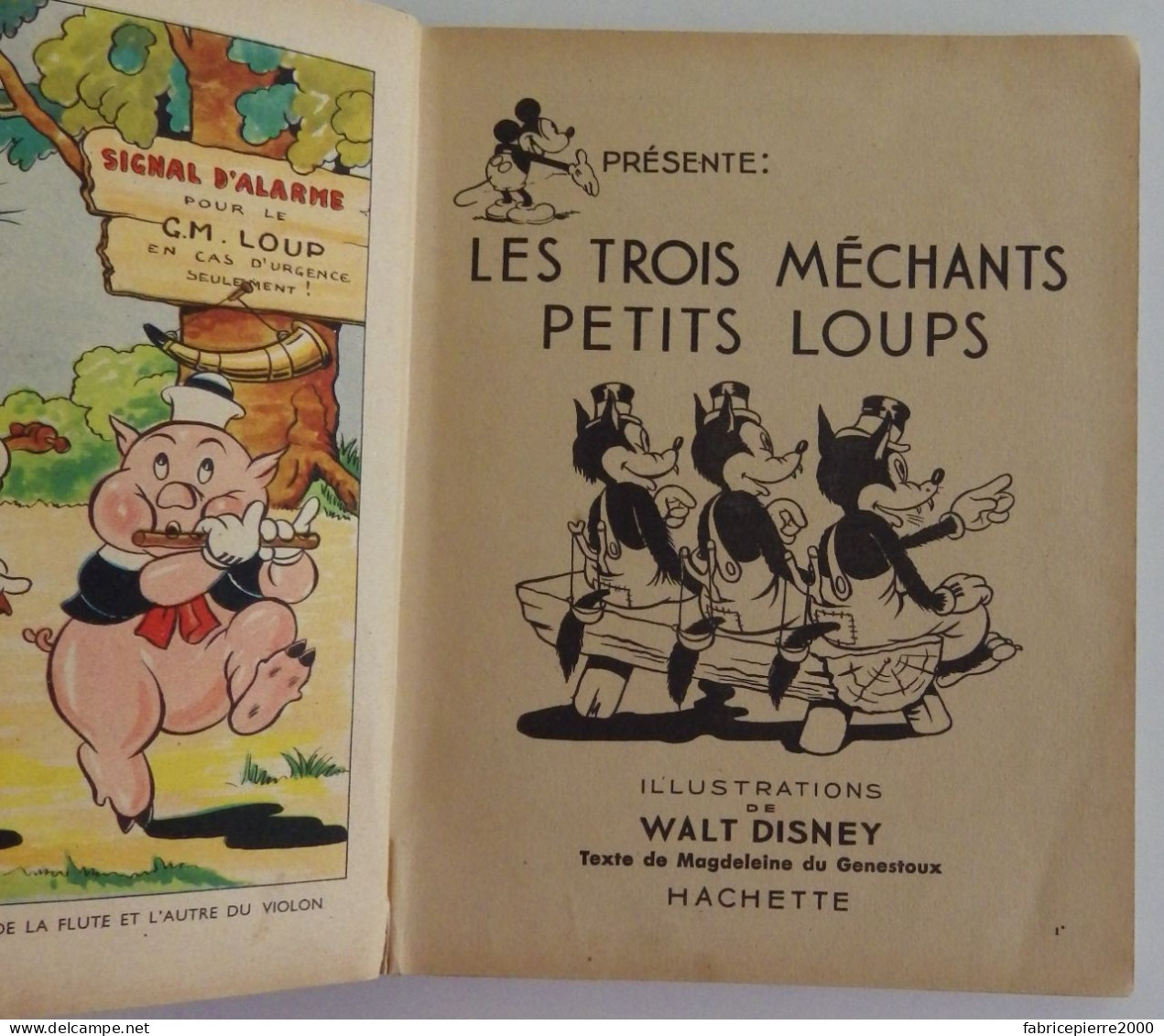 Les Trois Méchants Petits Loups De Walt DISNEY - 1941 - Disney