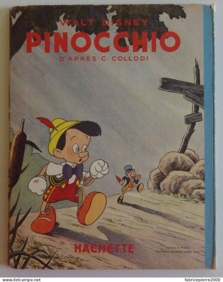 PINOCCHIO par Walt DISNEY - 1957 TBE