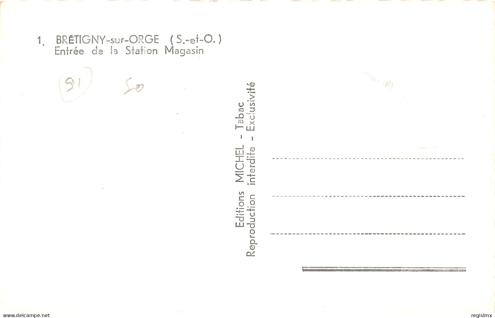 91-BRETIGNY SUR ORGE-N°T296-F/0101 - Bretigny Sur Orge