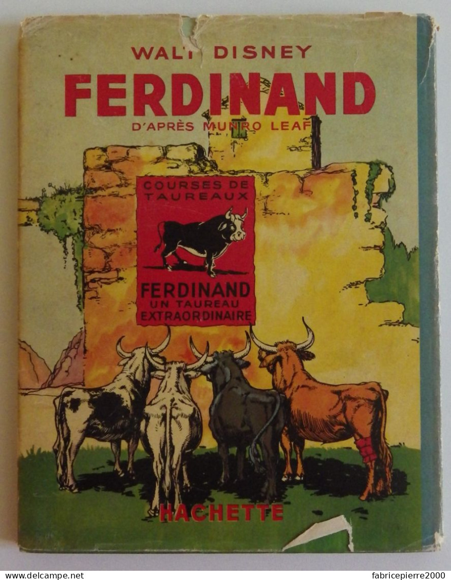 FERDINAND De Walt DISNEY - 1939 Excellent état, EO Edition Originale Française, Avec Jaquette - Disney