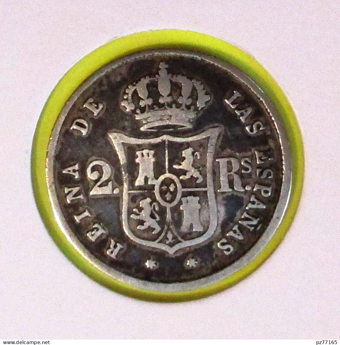 Espagne, 2 Real 1863, Madrid, Rare. TTB, . Argent  Silver - Sonstige & Ohne Zuordnung