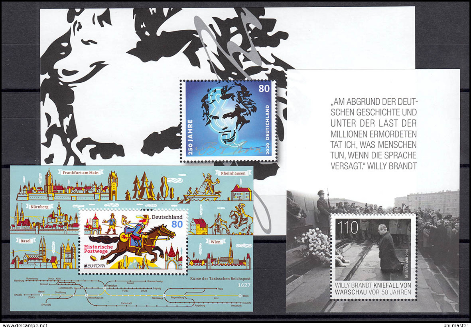 3509-3579 Deutschland Bund-Jahrgang 2020 Komplett, Postfrisch ** - Annual Collections