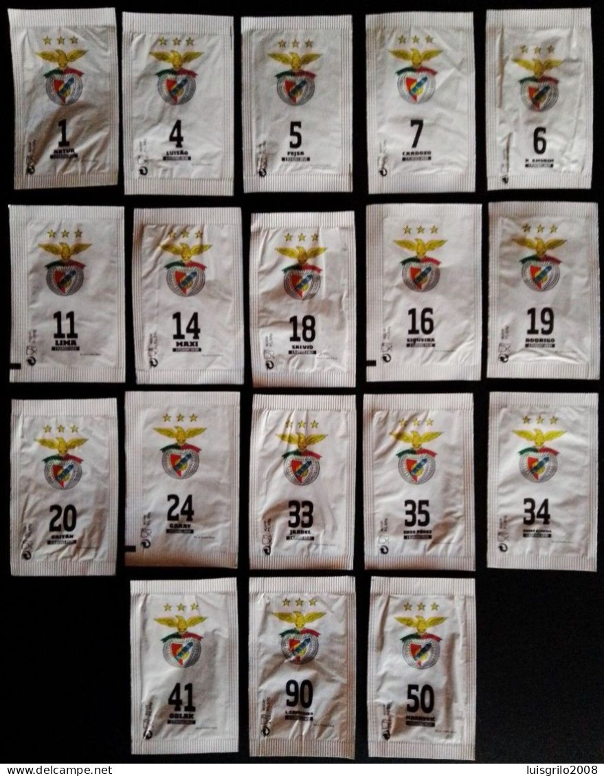 Footbal Portugal 2014 - Sport Lisboa Benfica. Caricaturas -|- Série Complète 18 Sachets Vides (Produit Officiel Du Club) - Zucker