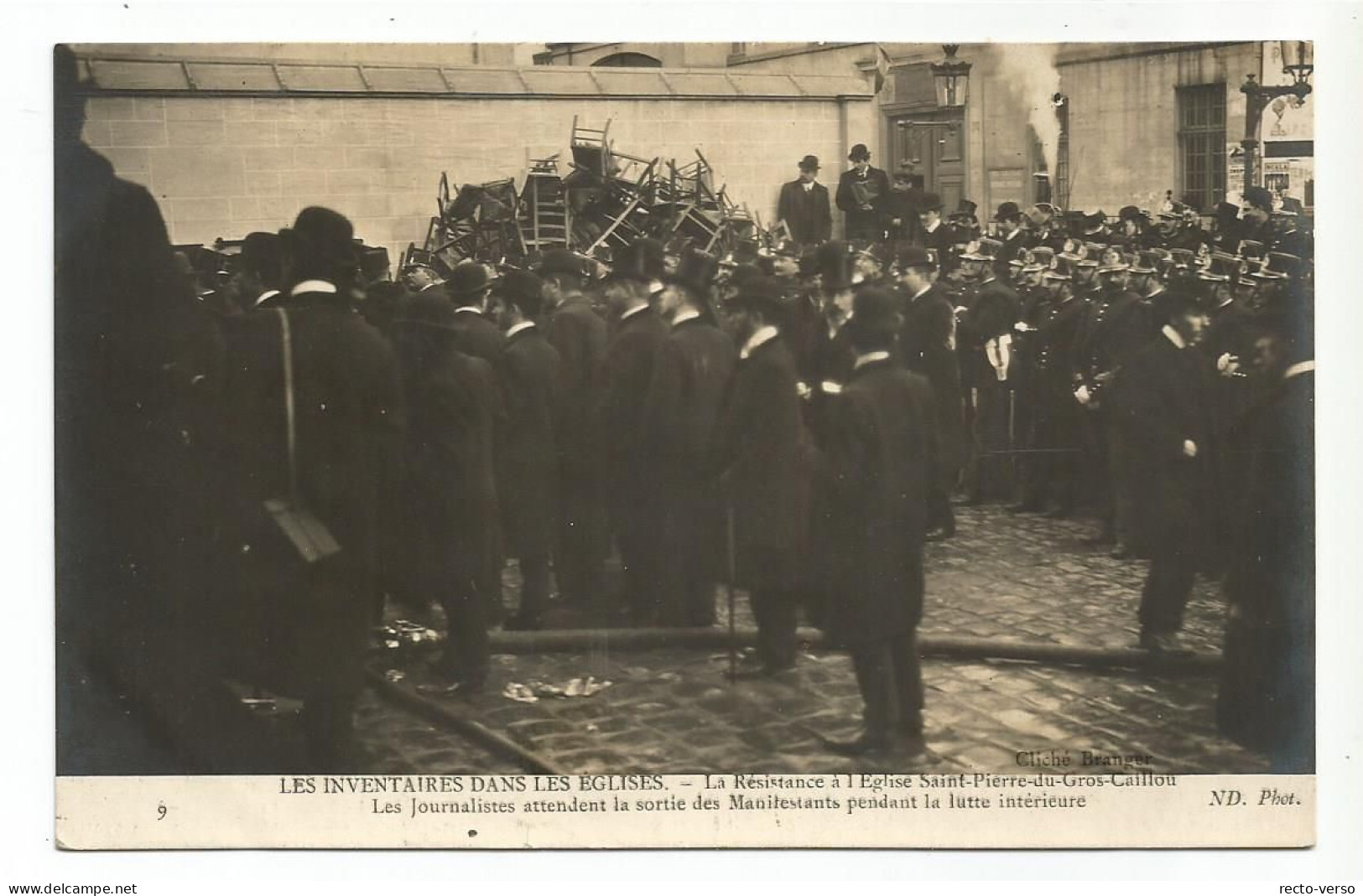 PARIS. Lot 10 CPA. LES INVENTAIRES DANS LES EGLISES. Saint Pierre du Gros Caillou. Série complète. TBE