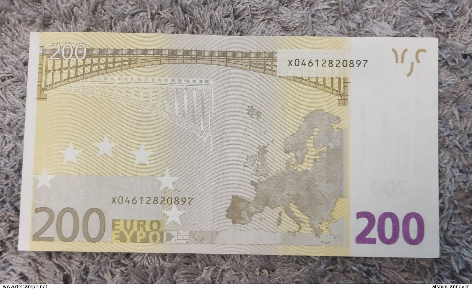 European Union  200 Euro Banknote 2002 Rare X Series Germany 200€ 2002 - 200 Euro