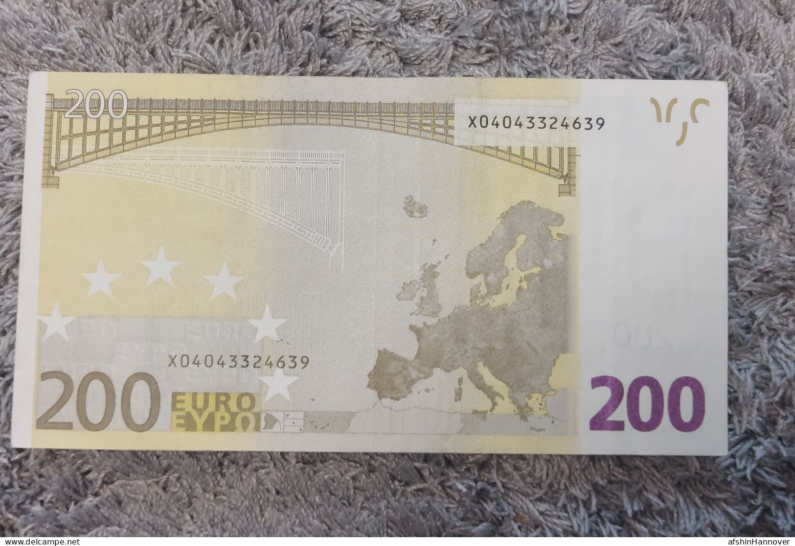 European Union  200 Euro Banknote 2002 Rare X Series Germany 200€ 2002 - 200 Euro