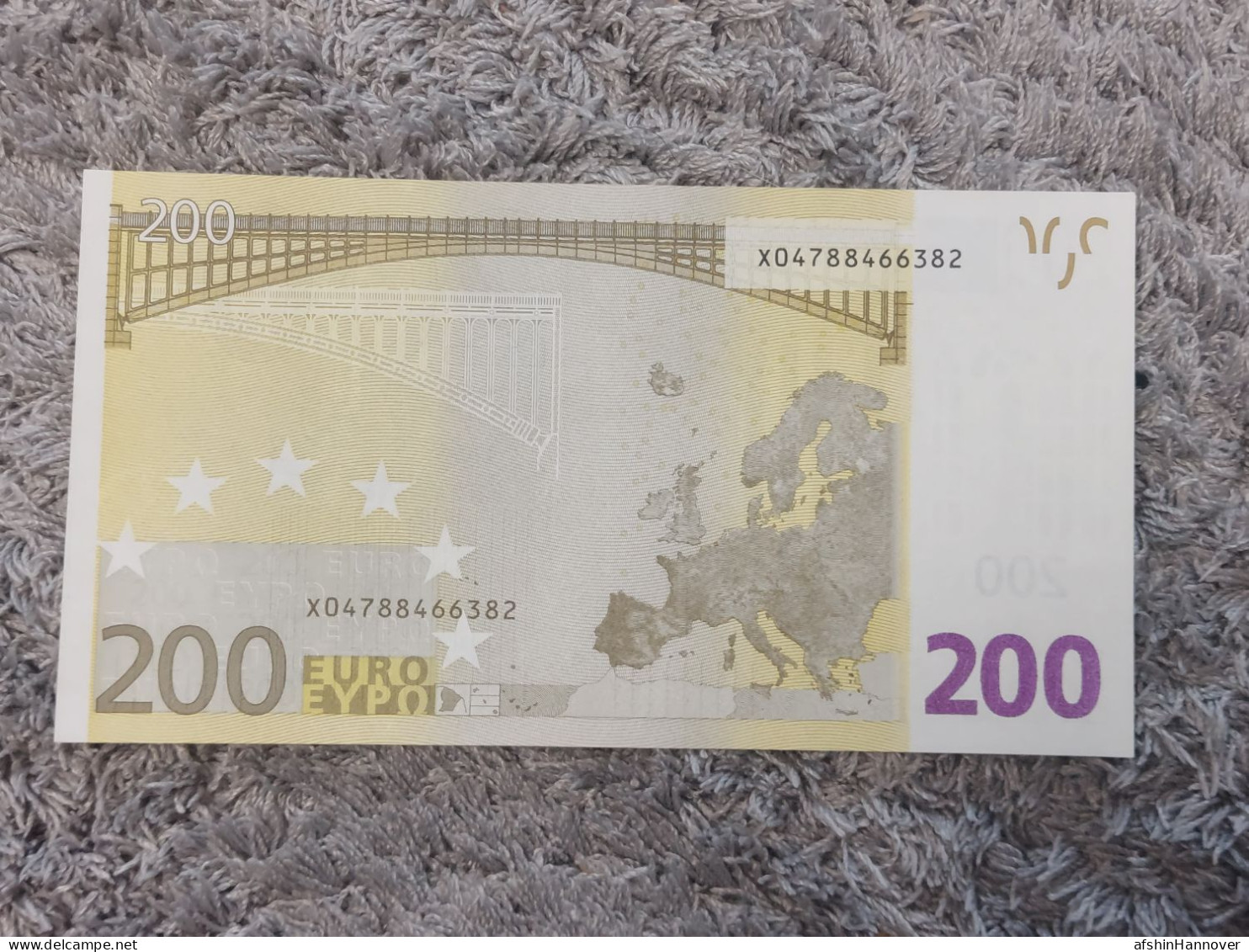 European Union  200 Euro Banknote 2002 Rare X Series Germany 200€ 2002 - 200 Euro