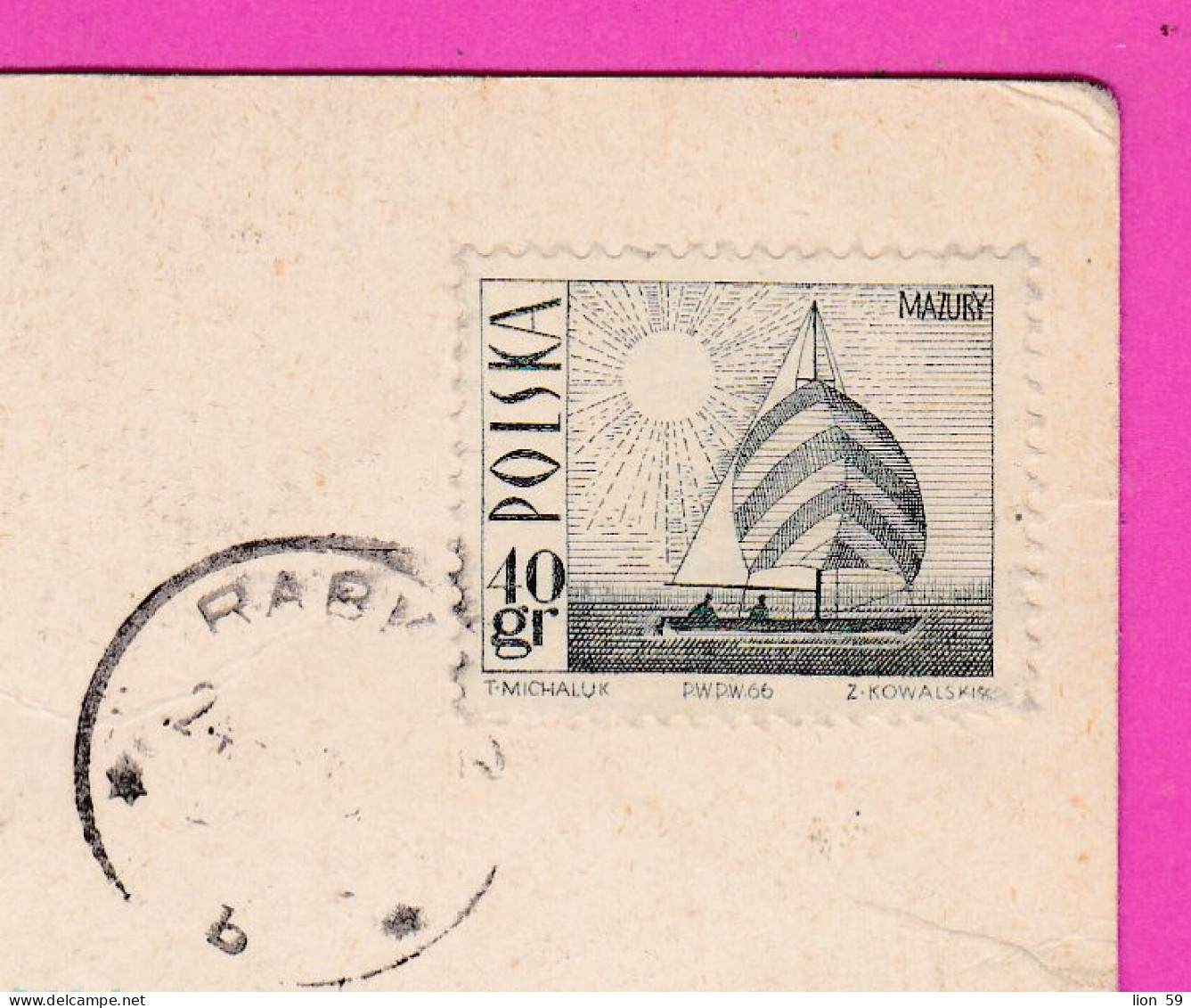 294440 / Poland - TATRY WYSOKIE  Gran Orlej Baszty I Buczynowych Turni 2182 M. PC 1970 USED 40Gr. Mazury Sailing Boat - Briefe U. Dokumente