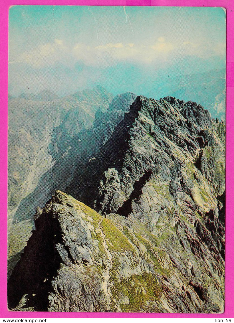 294440 / Poland - TATRY WYSOKIE  Gran Orlej Baszty I Buczynowych Turni 2182 M. PC 1970 USED 40Gr. Mazury Sailing Boat - Briefe U. Dokumente