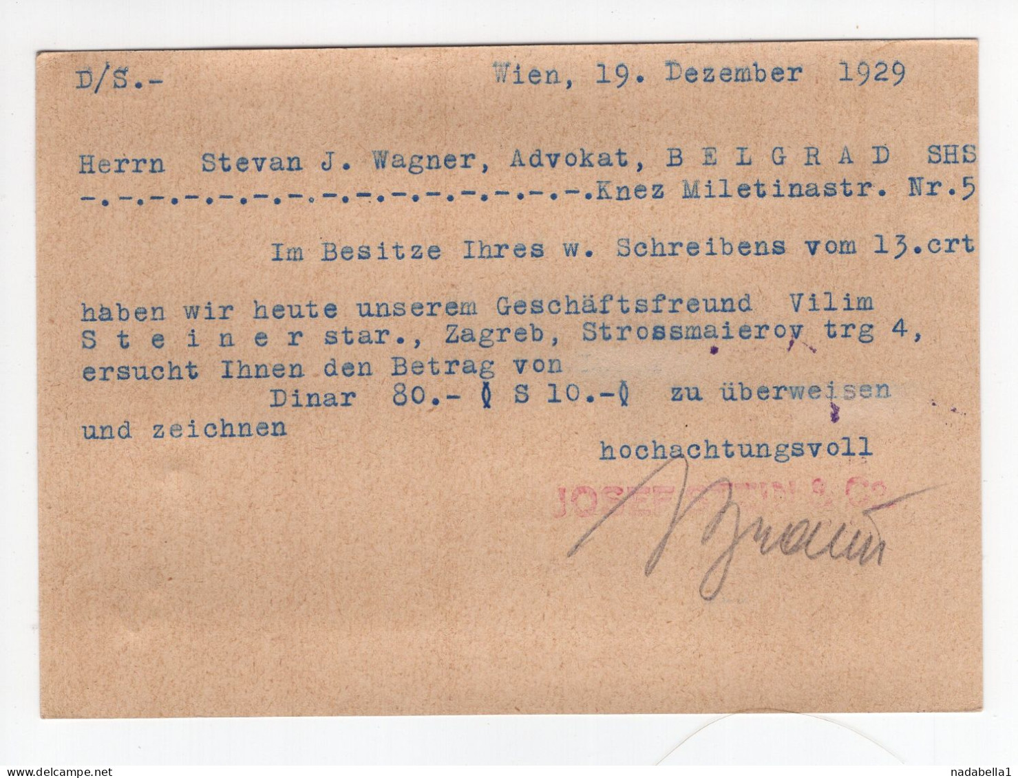 1929. AUSTRIA,VIENNA,SEMMERING,ILLUSTRATED STATIONERY CARD,USED TO SERBIA,BELGRADE - Tarjetas