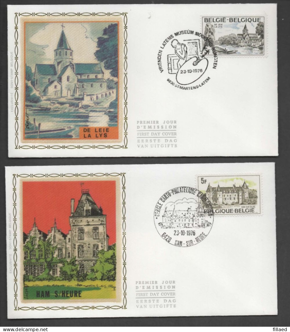 FDC Zijde : Nr 1832/35 Stempel: Toerisme - 1971-1980