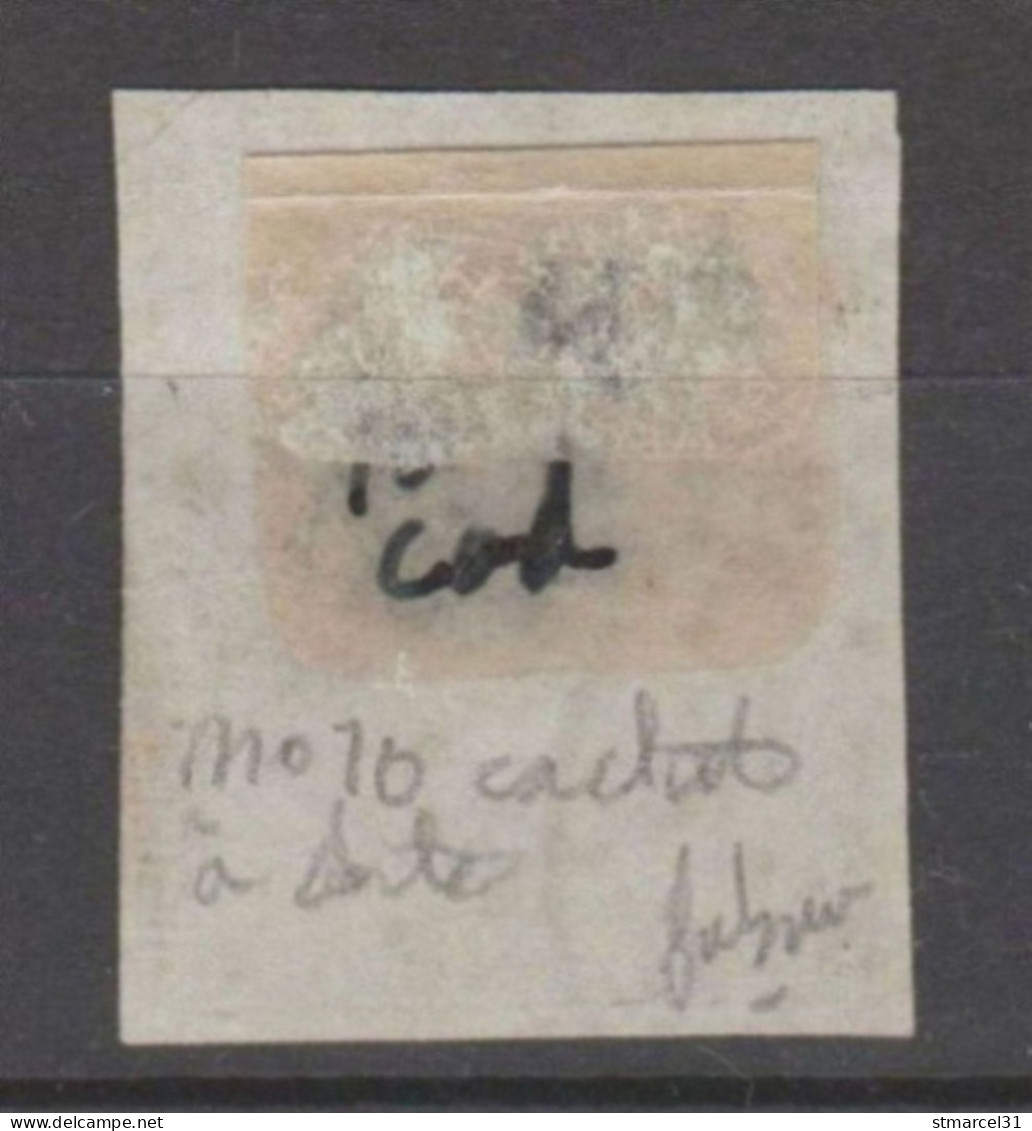 GRANDE RARETE Même En Double Obli, CACHET à DATE Type 15 Sur N°10 TBE 1000€ - 1852 Luis-Napoléon