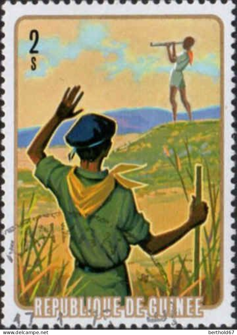 Guinée (Rep) Poste Obl Yv: 533/538 Scoutisme (Beau Cachet Rond) - Other & Unclassified