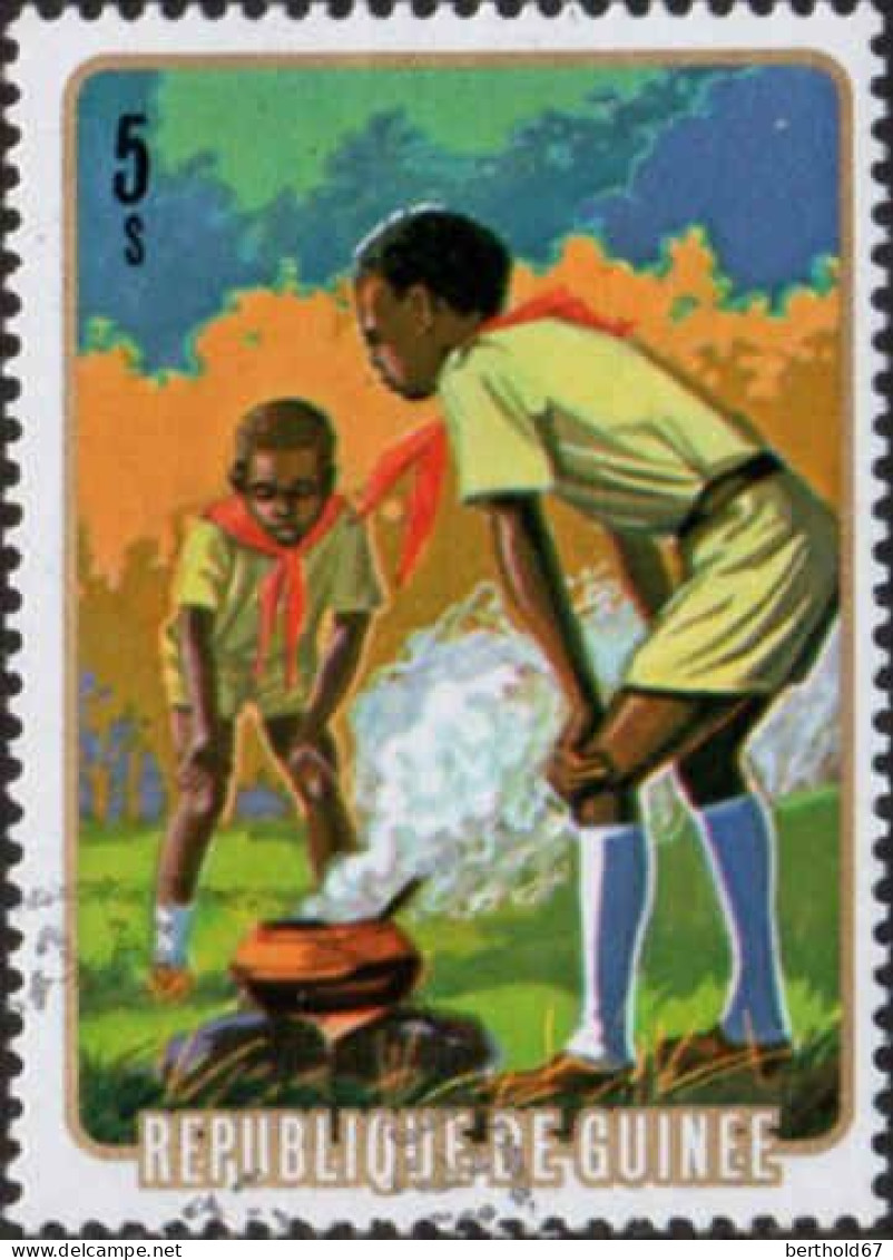 Guinée (Rep) Poste Obl Yv: 533/538 Scoutisme (Beau Cachet Rond) - Other & Unclassified