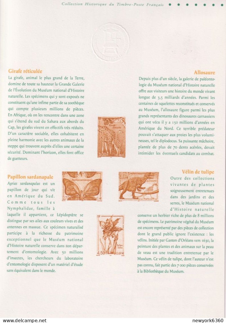 2000 FRANCE Document De La Poste Regards Sur La Nature  N° 3332 A 3335 - Documenten Van De Post