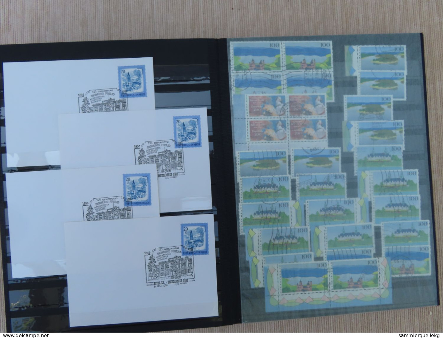 Sammlernachlass 9,1 Kg 9 Alben mit Briefmarken aus aller Welt, Teilsammlungen, Lagerseiten, Blöcke usw