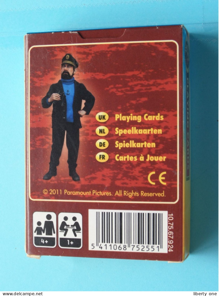 The Adventures Of TINTIN Playing Cards ( Cartamundi > Zie SCANS ) Spel NIEUW Zonder Jokers ( 2011 Paramount Pictures ) ! - Kartenspiele (traditionell)