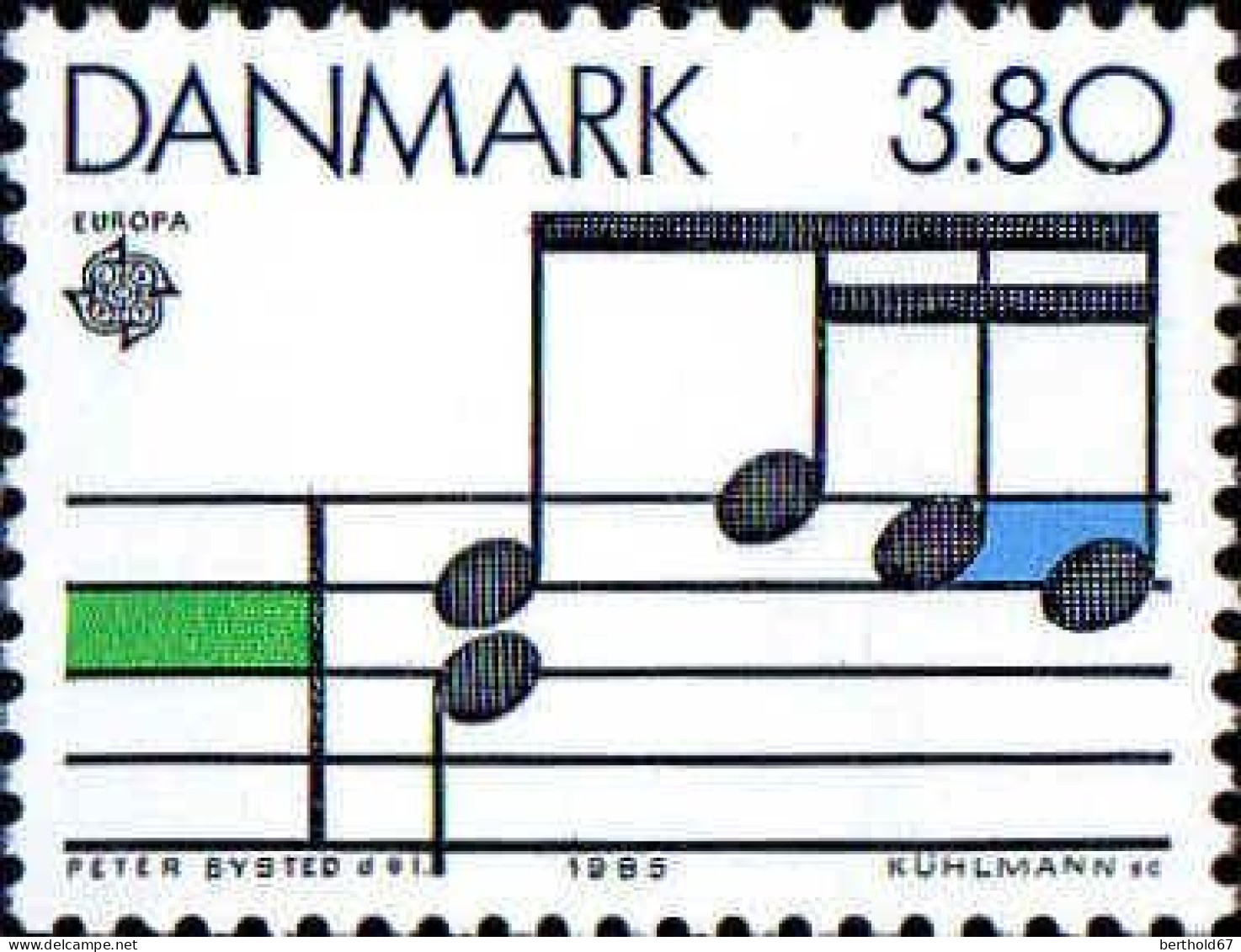 Danemark Poste N** Yv: 839/840 Europa Cept Année Européenne De La Musique - Unused Stamps