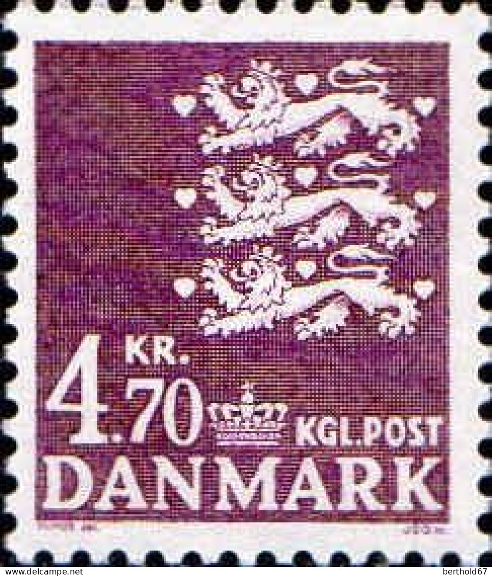 Danemark Poste N** Yv: 719/729 Margrethe II & Armoiries