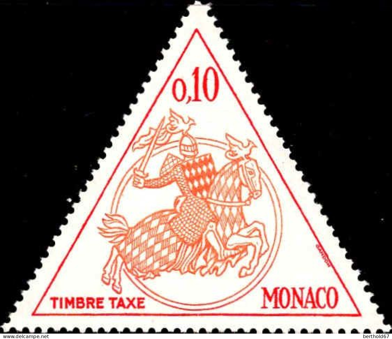 Monaco Taxe N** Yv:63/70 Sceau Du Prince - Strafport