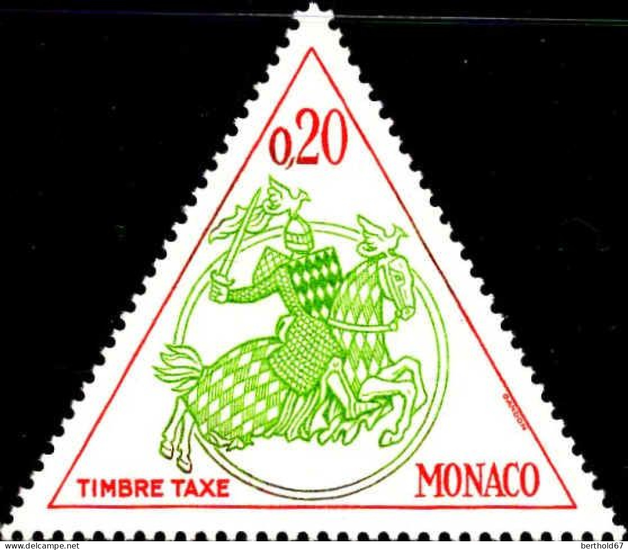 Monaco Taxe N** Yv:63/70 Sceau Du Prince - Strafport