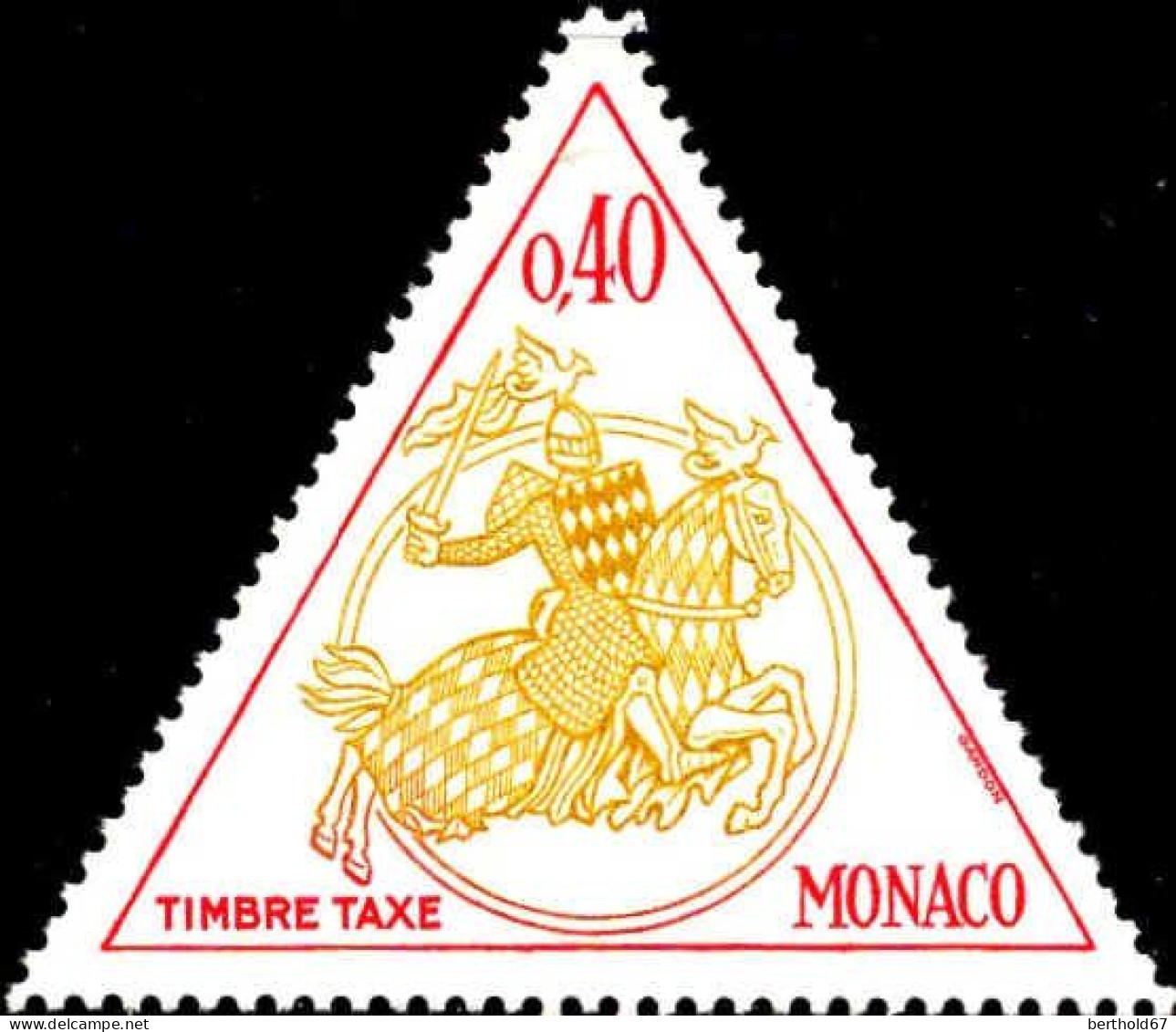 Monaco Taxe N** Yv:63/70 Sceau du Prince