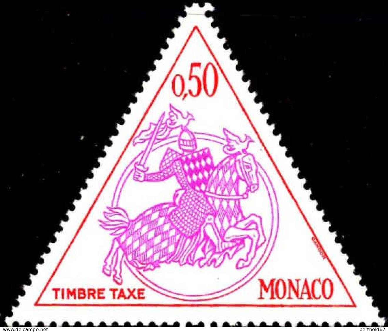 Monaco Taxe N** Yv:63/70 Sceau du Prince