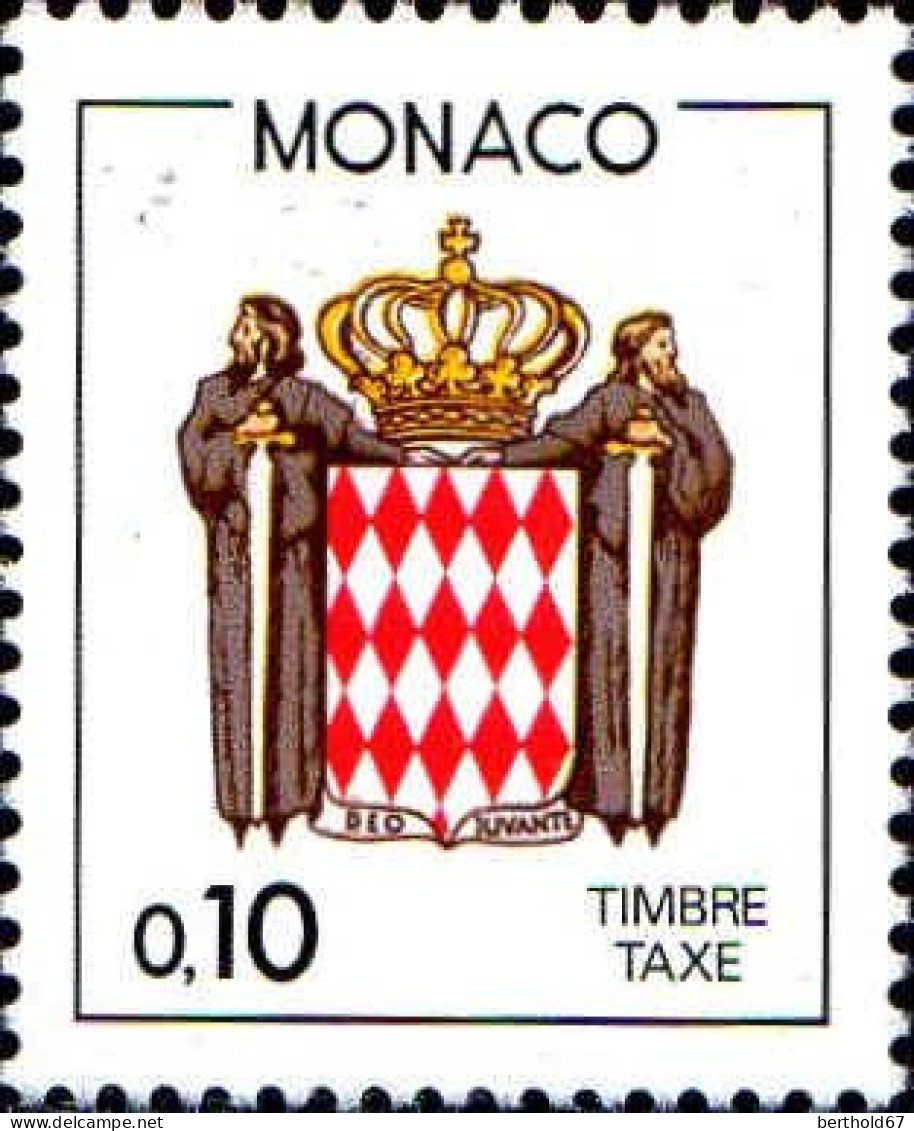 Monaco Taxe N** Yv:75/82  Armoiries De La Principauté - Strafport
