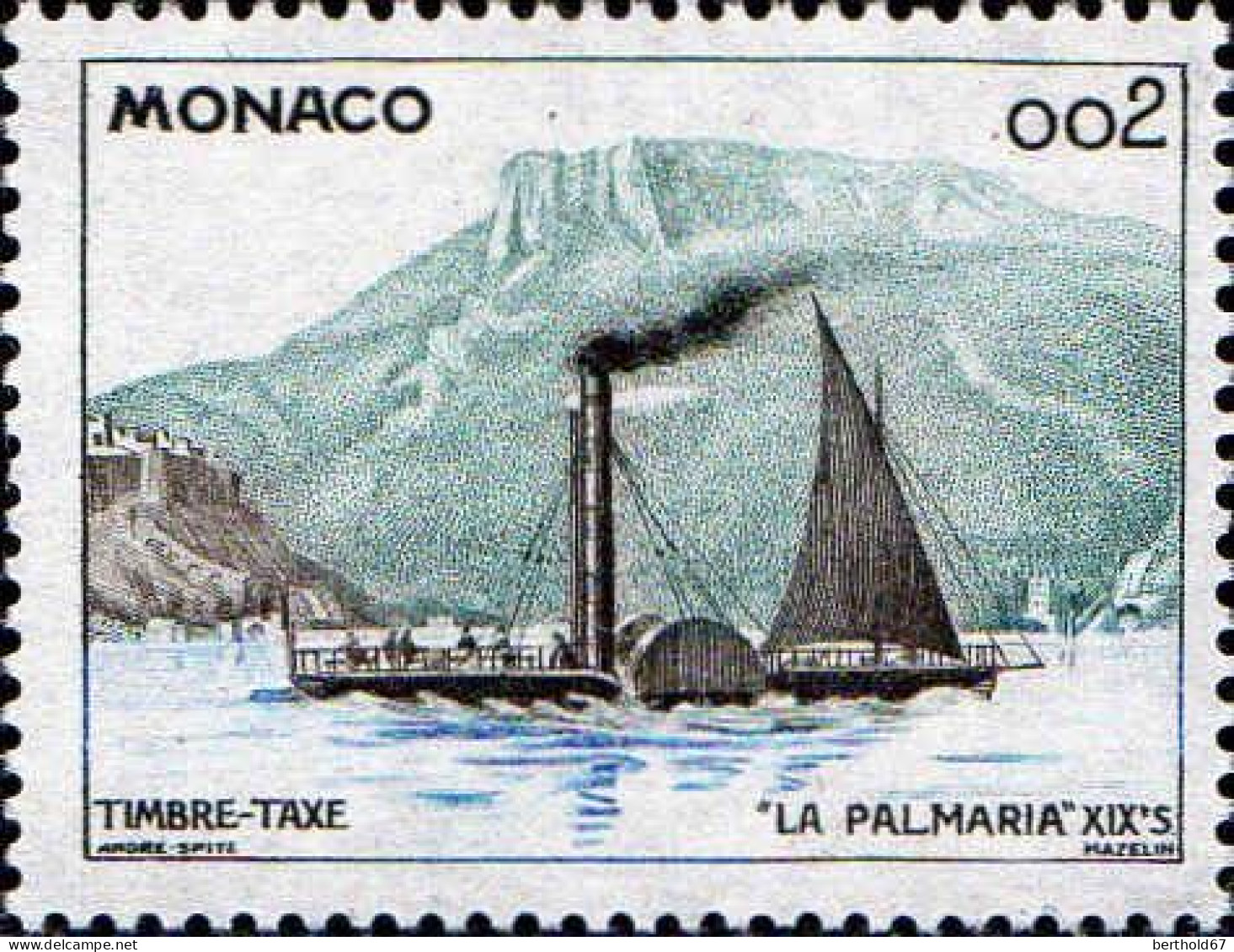 Monaco Taxe N** Yv:56/62 Moyens De Transport - Impuesto