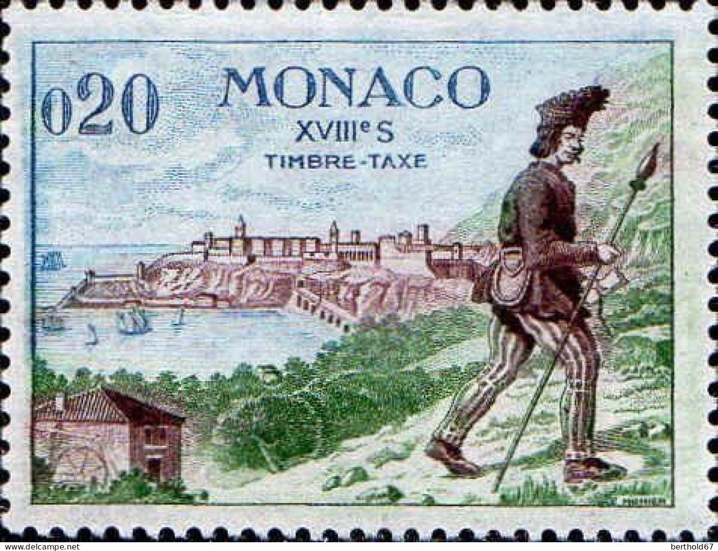 Monaco Taxe N** Yv:56/62 Moyens De Transport - Impuesto