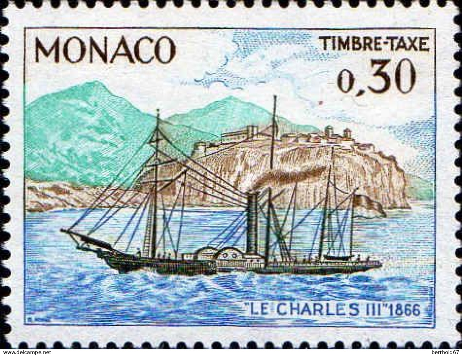 Monaco Taxe N** Yv:56/62 Moyens de transport