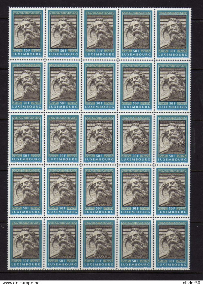 Luxembourg - 1991 - 1227/1229 -  Details Architecturaux - Mascarons  - Neufs** MNH - Ungebraucht