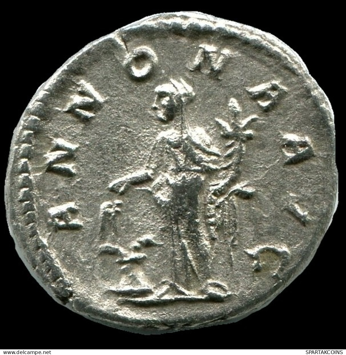 SEVERUS ALEXANDER AR DENARIUS222-235 AD ANNONA STANDING #ANC12355.78.U.A - Les Sévères (193 à 235)