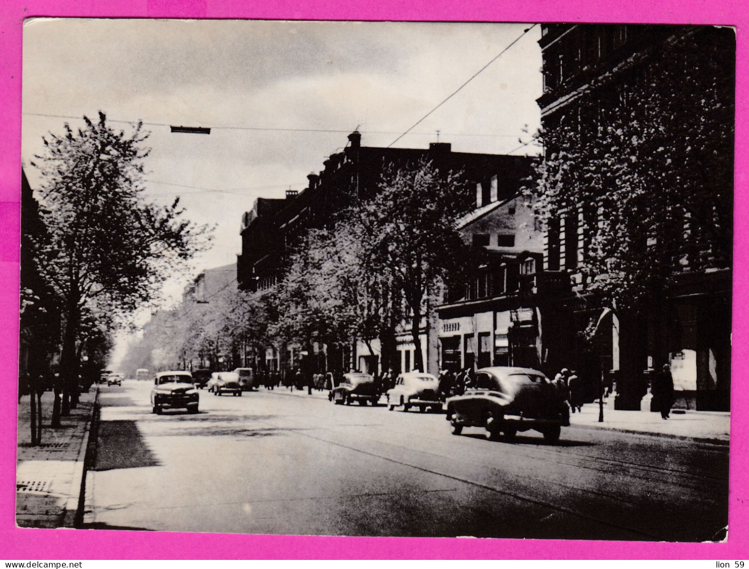 294453 / Poland - Łódź - Piotrkowska Street PC 1964 USED 1Zl+40Gr Statek Skandynawski IX Holk Statek Handlowy  Sailboat - Covers & Documents