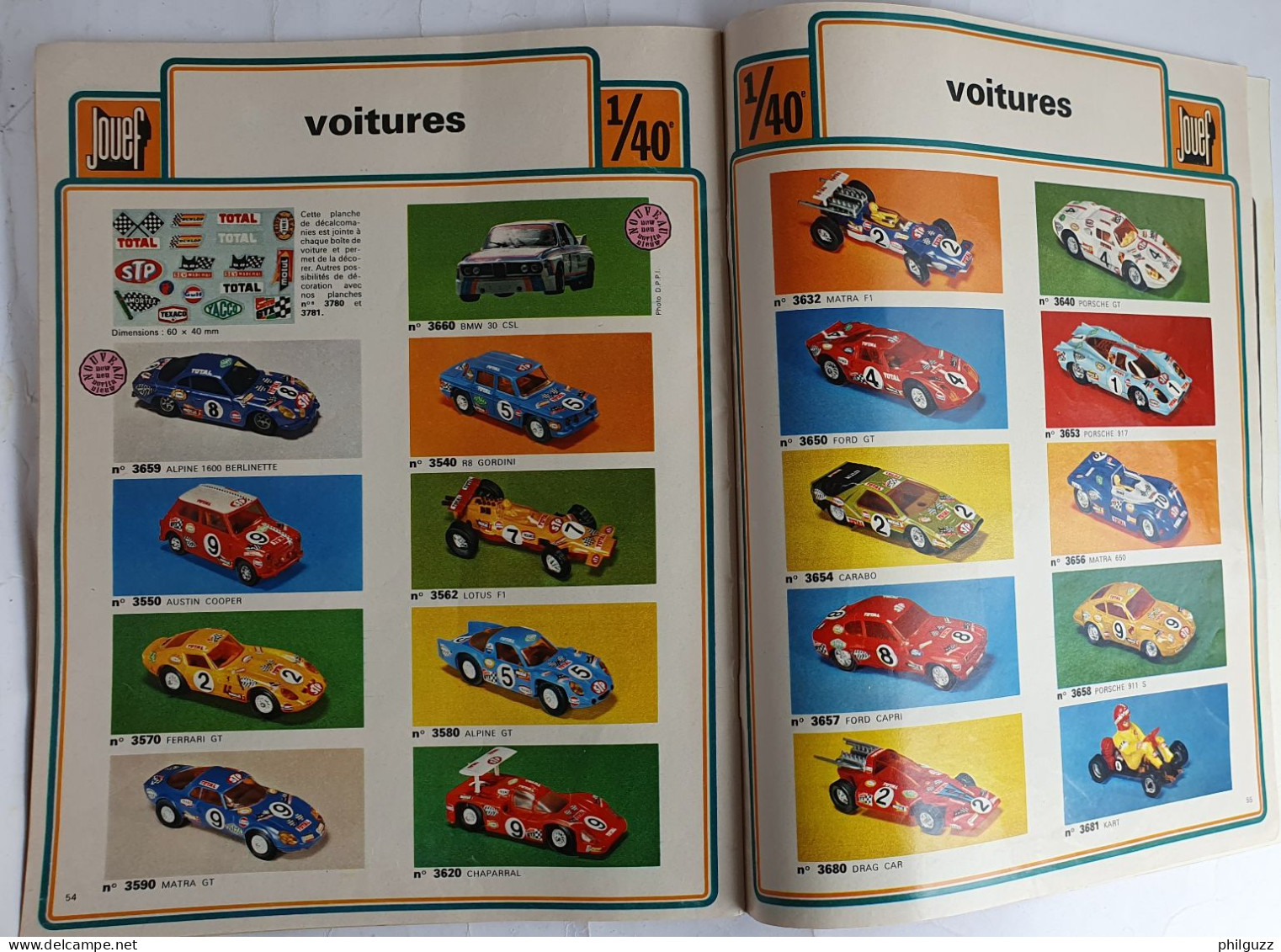 CATALOGUE JOUEF TRAINS HO ET CIRCUITS ROUTIER 1974 - Frans