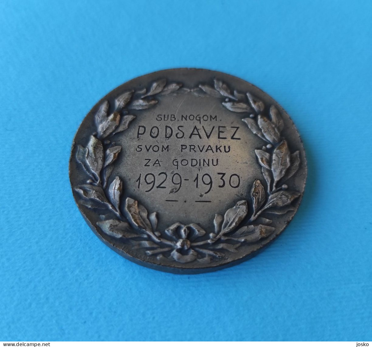 SUBOTICA FOOTALL UNION - Yugoslavia Kingdom medal to its champion for 1929-30 (FK Bačka) * Serbia Serbie soccer foot RRR