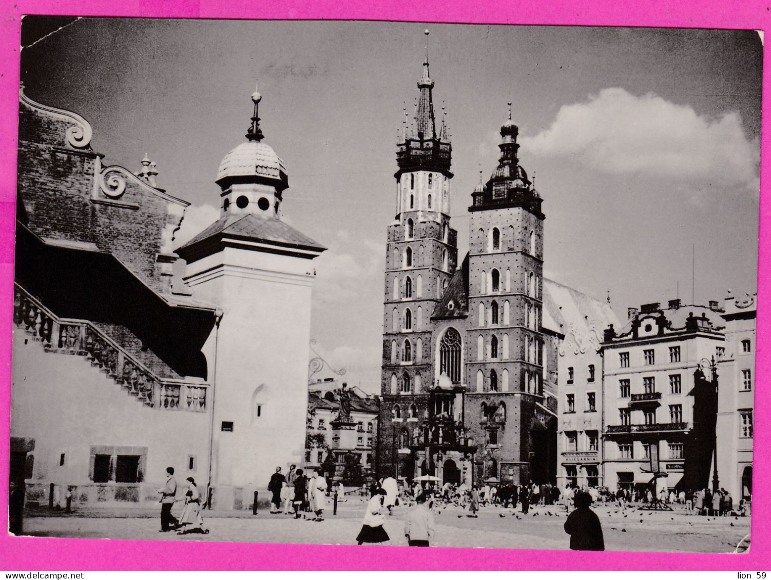 294472 / Poland - KRAKOW - Rynek Główny PC 1961 USED 60Gr. Kalisz Cities Panorama , Flamme Dokladny Adres... Listu - Cartas & Documentos