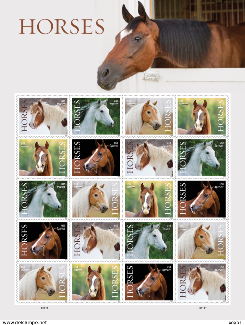 USA 2024 MiNr. XXXX Etats-Unis United States Mammals, Horses M\sh MNH **  28.00 € - Ungebraucht