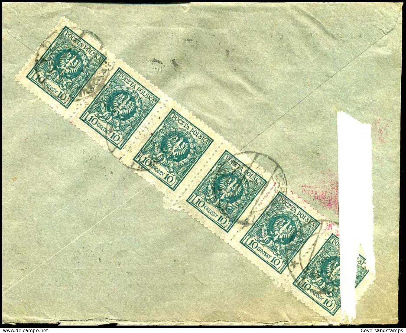 Polen - Cover  To Bruxelles, Belgium - Banque Générale De Dépôts  - Storia Postale